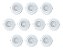 Kit 10 Spots Led Redondo De Embutir 5W Bivolt Luz Branca - Imagem 1