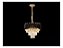 Lustre Pendente De Cristal Mesa de Jantar Sala de Estar Dourado e Preto 40cm Redondo - Imagem 3