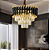 Lustre Pendente De Cristal Mesa de Jantar Sala de Estar Dourado e Preto 40cm Redondo - Imagem 2