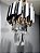 Lustre Pendente Cristal Redondo Preto E Dourado 20cm - Imagem 6