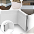 Rodapé de Poliestireno 10 cm Altura Branco Frisado (13mm x 2 metros) - Imagem 1