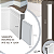 Kit 10 Barras Rodapé de Sobrepor Poliestireno 12 cm Altura Branco Frisado (25mm x 2 metros) - Imagem 3