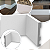 Rodapé Guarnição de Poliestireno 10 cm Alt Alizar Branco Liso (13mm x 2,40 metros) - Imagem 1