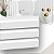 Kit 5 Barras Painel Ripado de Poliestireno Branco (285cm x 12cm) - Imagem 1