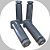 Kit 4 Pés Moveis Cozinha Preto Regulável 14cm + Parafusos - Imagem 3