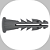 Parafuso philips c/ bucha 6mm com anel. - Imagem 2