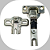 Kit Dobradiças Metal Armário Cozinha Guarda Roupas 26mm Curva Albras - Imagem 4