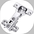 Kit Dobradiças Metal Armário Cozinha Guarda Roupas 26mm Reta Albras Kits - Imagem 4