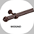 Kit Varão de ferro com 2,4m de 28 mm (reforçado) Para Cortinas - Imagem 2