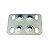 Kit 10 Chapas Placa de Junção 35x46mm Reta 4 Furos + Parafusos - Imagem 1