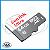Cartão de memória micro SD 64gb, com adaptador, classe 10, SanDisk - Imagem 1