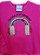 Conjunto Infantil Feminino "Follow the Rainbow" – Blusa Rosa + Calça com Listras - Imagem 5