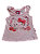 Regata Infantil Feminina Hello Kitty Rosa com Babados e Laço 3D - Imagem 1