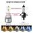 Farol LED para carro C6, farol automático, H4, H7, H1, H3, H8, H11, H10, H13, 9004, HB3, 9005, HB4, 9004, HB1, 9007, HB2, 880, 881, 9012 bulbo, 6000K, 7200LM - Imagem 2