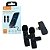 Microfone Lapela Celular Sem Fio Duplo Para Iphone Ios- Preto - Imagem 3