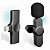 Microfone Lapela Celular Sem Fio Duplo Para Iphone Ios- Preto - Imagem 1