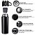 Kit Garrafa Térmica 500ML+ 3 Xícaras Aço Inoxidável -PRETO - Imagem 5