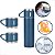 Kit Garrafa Térmica 500ML+ 3 Xícaras Aço Inoxidável- Azul Marinho - Imagem 1