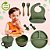 Kit Introdução Alimentar Bebê Utensílios em Silicone Premium 8 Pçs BBL-54- Verde Escuro - Imagem 2