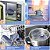Kit Introdução Alimentar Bebê Utensílios em Silicone Premium 8 Pçs BBL-54 -Azul Escuro - Imagem 5