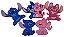 Pingentes e Bottons do Stitch - Imagem 1