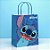 Sacola de Papel - Stitch - G 32x26,5x13cm - 10 unidades - Disney Original - Rizzo - Imagem 1
