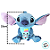 Pelúcia Stitch Com Scrump Bordado 33cm - Lilo & Stitch - 1 unidade - Disney Original - Rizzo - Imagem 5