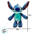 Pelúcia Lilo & Stitch - 18cm x 20cm- 1 unidade - Disney Original - Rizzo - Imagem 2