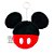 Chaveiro de Pelúcia - Cabeça Mickey - 17cm - 1 unidade - Disney Original - Rizzo - Imagem 4