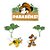 Decoração de Bolo - Cenario Mickey Safari - 5 unidades - Disney Original - Rizzo - Imagem 1