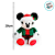 Pelúcia Mickey Natalino Roupa Xadrez - 20cm - Disney Original - 1 unidade - Rizzo - Imagem 3
