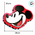 Almofada Formato Mickey Mouse - 38cm - 1 unidade - Disney Original - Zonacriativa - Imagem 4