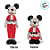 Enfeite de Natal - Mickey de Papai Noel com Regulagem de Altura -  79cm - 1 unidade -  Disney Original - Rizzo - Imagem 3