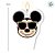 Vela Plana Adesivada Mickey Cores 01 Unidade - Disney Original - Rizzo - Imagem 2