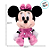 Pelúcia Minnie Mouse Rosa - 22cm - 1 unidade - Disney Original - Rizzo - Imagem 3