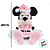 Pelúcia Minnie c/ Vestido de Bolinha e Gorro Rosa - 40 cm - 1 unidade - Disney Original - Rizzo - Imagem 5