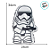Almofada Stormtrooper Star Wars - 34cm - 01 Unidade - Disney Original - Rizzo - Imagem 4