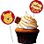 Pick p/ Docinhos Festa Pooh e Sua Turma - 8 unidades - Disney Original - Rizzo Festas - Imagem 1