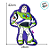 Almofada Buzz Lightyear 42cm - Toy Story - 1 unidade - Disney Original - Rizzo - Imagem 3