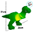 Luminária Rex - Toy Story - 28cm - 1 unidade - Disney Original - Usare - Imagem 4