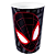 Copo de Plástico Homem Aranha Preto - 320ml - 1 unidade - Disney Original - Rizzo - Imagem 1