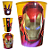 Copo de Plástico Festa Homem De Ferro 320ml - Disney Original - Plasútil - Imagem 2