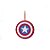 Enfeite Para Pendurar Escudo do Capitão América Marvel - 1 unidade - Disney Original - Rizzo - Imagem 1