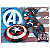 Painel Grande TNT Vingadores - Capitão América -1,40x1,03cm - 01 unidade - Disney Original - Rizzo - Imagem 1