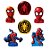 Kit Enfeite De Mesa Homem-Aranha - 6 unidades - Disney Original - Rizzo - Imagem 1