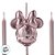 Vela Minnie Rosto Rose Gold Disney  - Disney Original - 1 unidade - Rizzo - Imagem 4