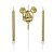 Vela Mickey Rosto Dourada Disney  - Disney Original - 1 unidade - Rizzo - Imagem 1