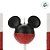 Vela Mickey 360 Glitter Vermelho - Disney Original - 1 unidade - Rizzo - Imagem 2