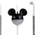 Vela Mickey 360 Glitter Prata - Disney Original - 1 unidade - Rizzo - Imagem 2