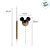 Vela Mickey 360 Glitter Dourada - Disney Original - 1 unidade - Rizzo - Imagem 4
